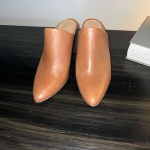 Able Tan Leather Mules